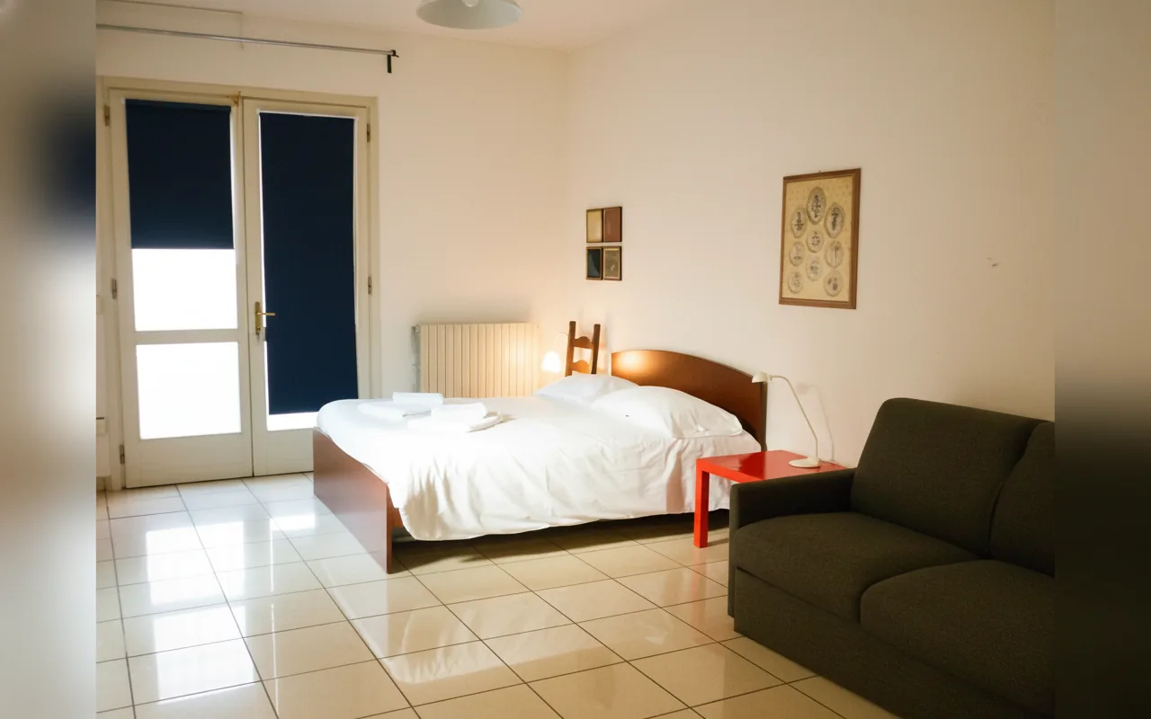 Camera con bagno privato — Appartamenti Serlio 24, Bologna (Emilia-Romagna) (foto 40)